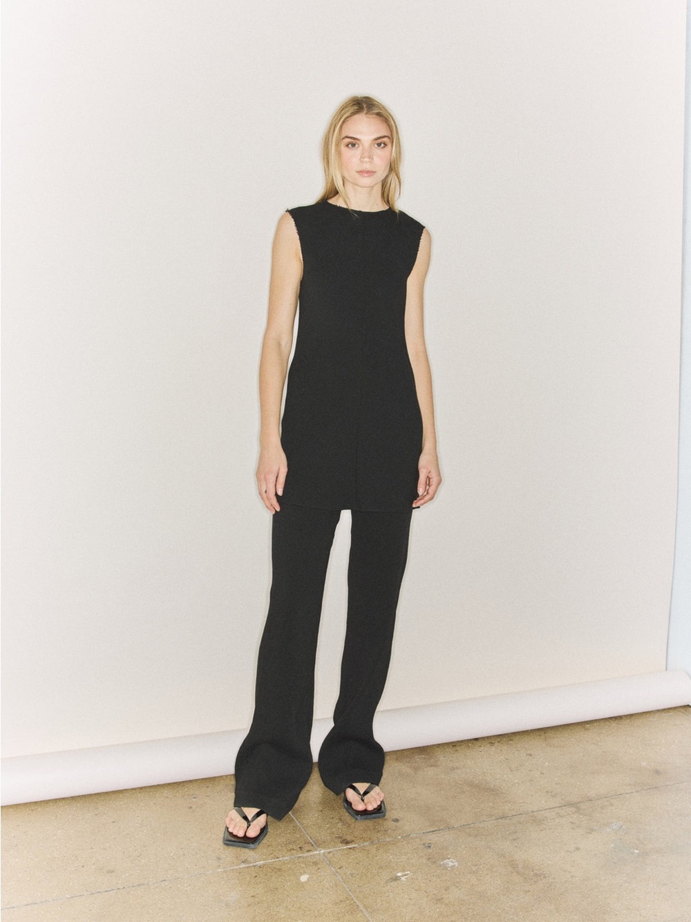 Tibi Viscose Plisse Corbit Pant Black - size 0 Regular